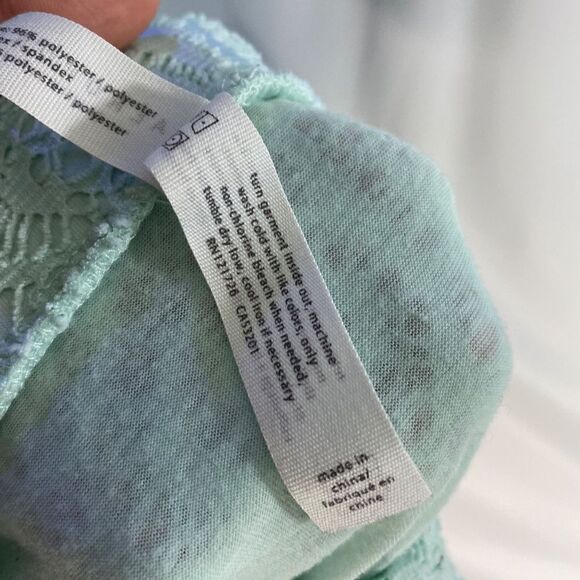 Aeropostale Mint Green Lace Skater Skirt Size small - Picture 3 of 5